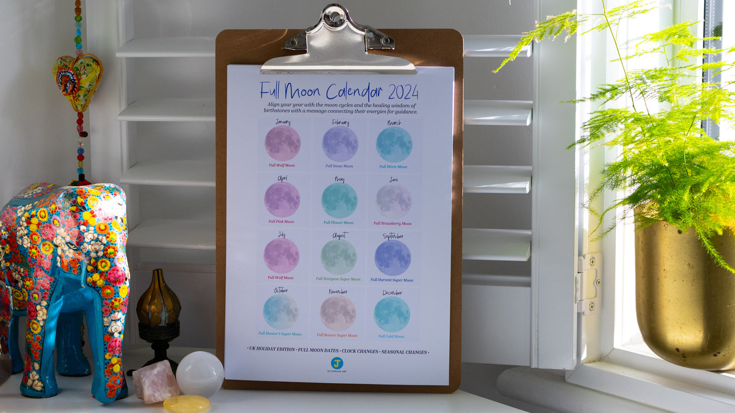 2024 Full Moon Calendar - Printable